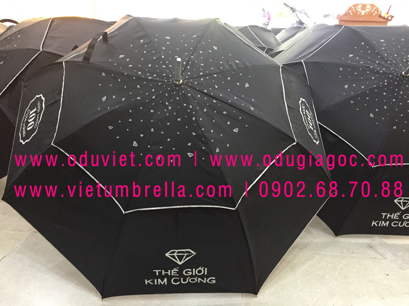 xưởng sản xuất ô dù cầm tay in logo quảng cáo